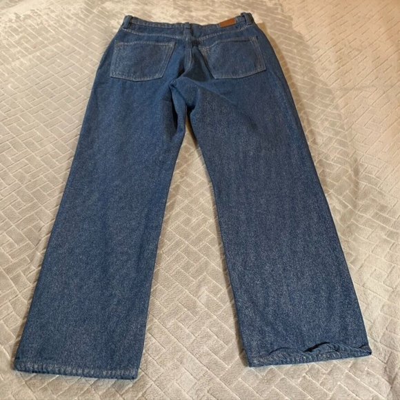 BDG Womens 27 Denim Jeans Blue Relaxed Straight Glitter High Rise Button Fly - Picture 10 of 13